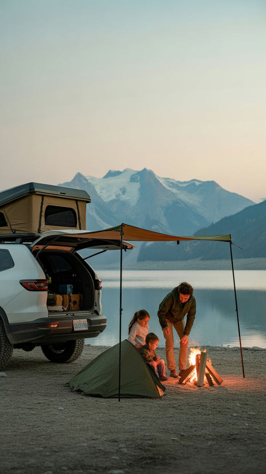 SurfingCats Overland Alpha Aluminum Hard Shell Roof Top Tent (2-3 Person)