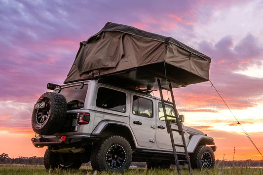 SurfingCats Overland Nomad Folding Soft Shell Roof Top Tent (3-4 Person)